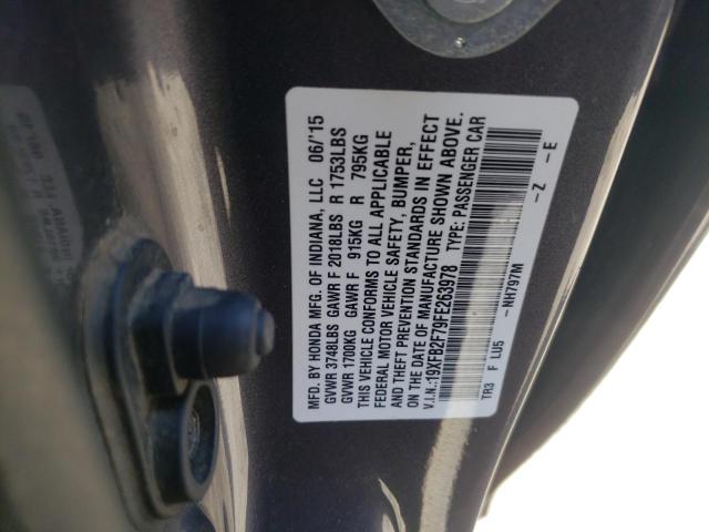 19XFB2F79FE263978 Honda CIVIC SE