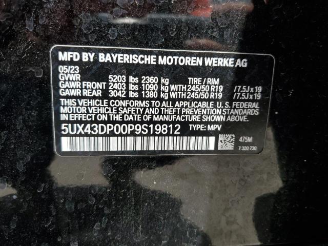 5UX43DP00P9S19812 BMW X3 Sdrive30i