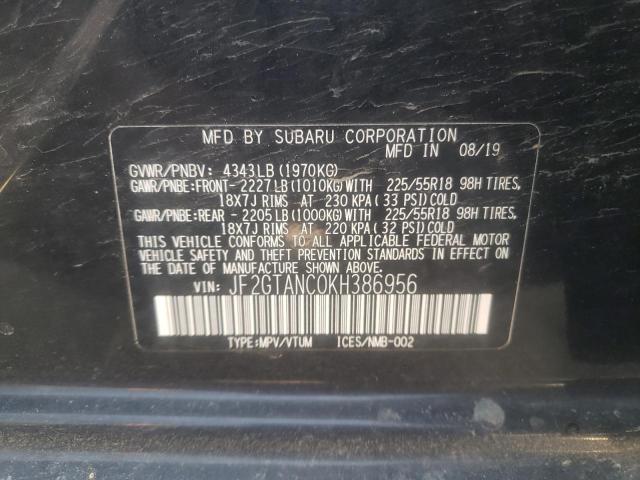 JF2GTANC0KH386956 Subaru Crosstrek Limited
