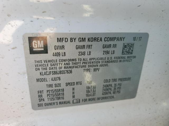 KL4CJFSB6JB557636 Buick Encore Preferred Ii