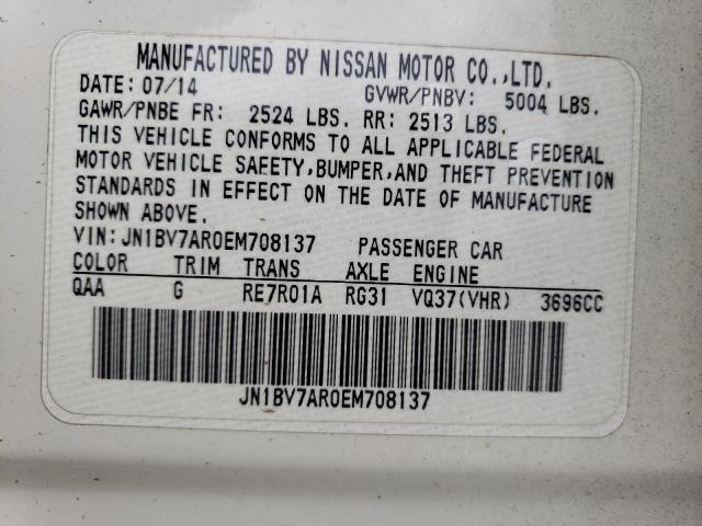 JN1BV7AR0EM708137 Infiniti Q50 BASE