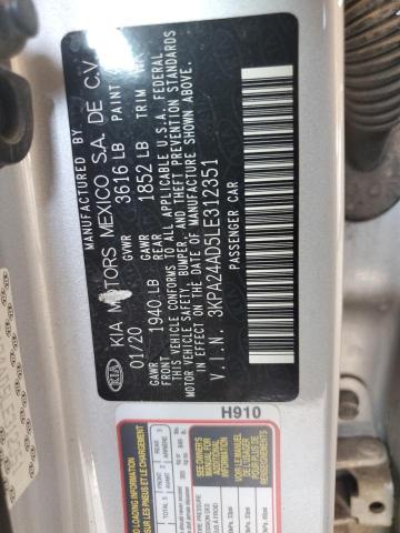 3KPA24AD5LE312351 KIA RIO LX