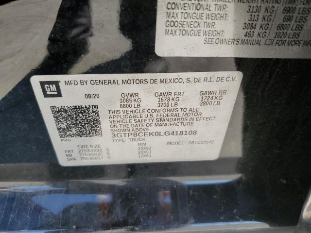 3GTP8CEK0LG418108 GMC Sierra C1500 Elevation