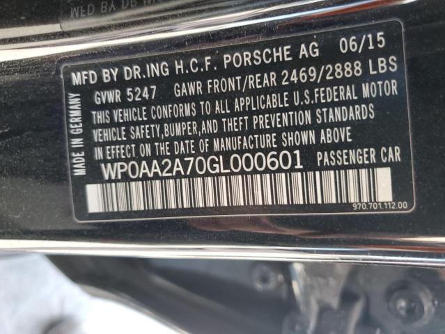 WP0AA2A70GL000601 Porsche PANAMERA 2
