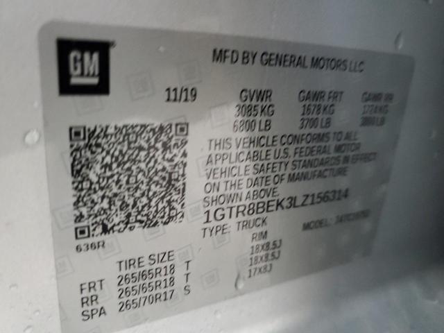 1GTR8BEK3LZ156314 GMC Sierra C1500 Sle