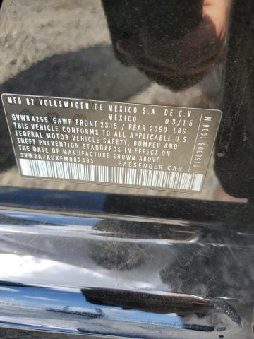 3VW2A7AUXFM082483 Volkswagen Golf Tdi