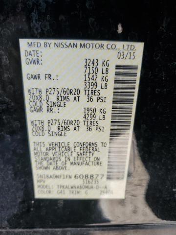 5N1BA0NF1FN608877 Nissan Armada Platinum