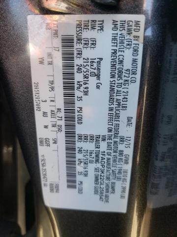 1FADP3K22GL258547 Ford FOCUS SE
