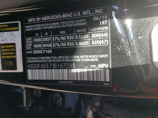 4JGDF6EE7JB167285 Mercedes-Benz Gls 450 4matic
