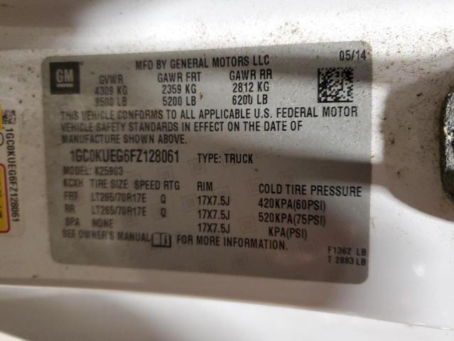 1GC0KUEG6FZ128061 Chevrolet Silverado K2500 Heavy Duty