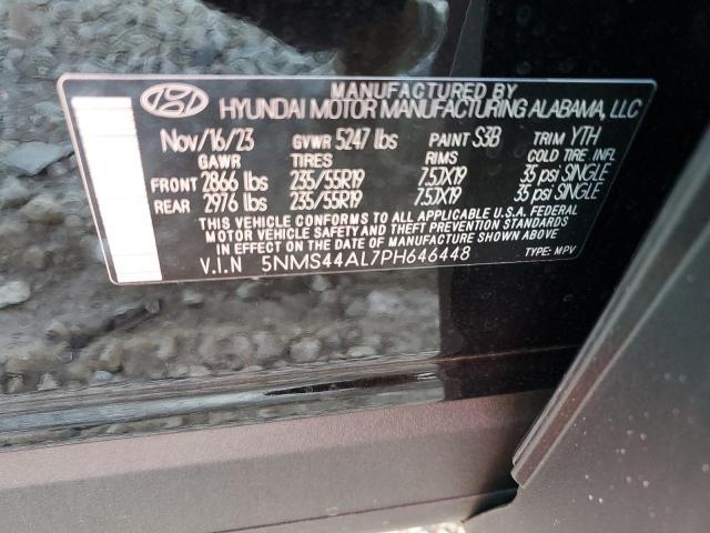 5NMS44AL7PH646448 Hyundai Santa Fe Limited