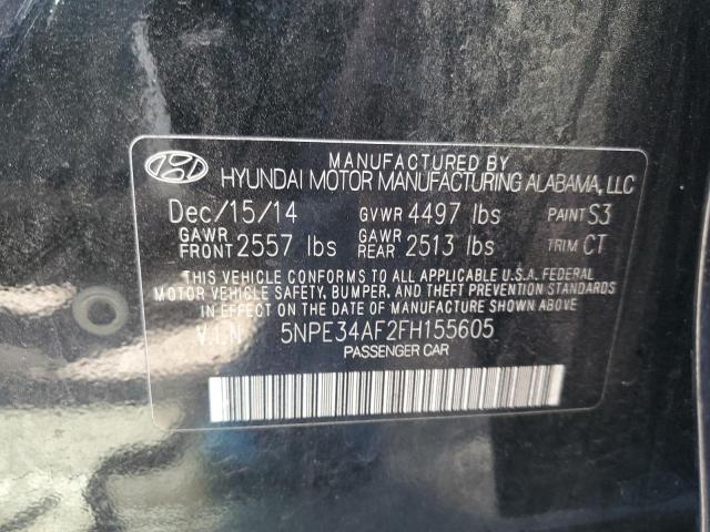 5NPE34AF2FH155605 Hyundai Sonata Sport