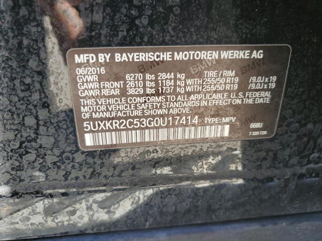 5UXKR2C53G0U17414 BMW X5 Sdrive35i