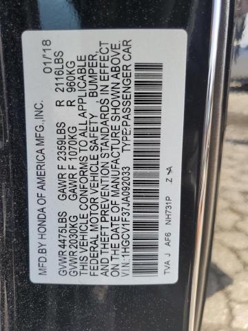 1HGCV1F37JA092033 Honda Accord Sport