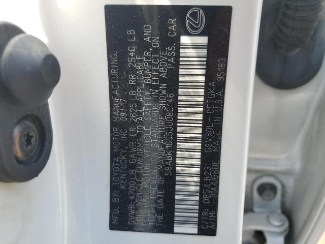 58ABK1GG5JU080146 Lexus ES 350