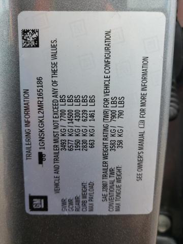 1GNSKGKL2MR165186 Chevrolet Suburban K1500 High Country