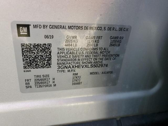 3GNAXHEVXLS502974 Chevrolet EQUINOX LS