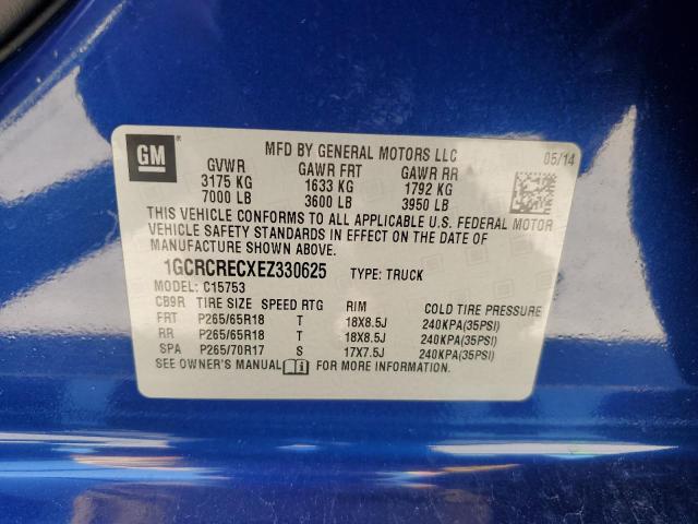 1GCRCRECXEZ330625 Chevrolet Silverado C1500 Lt