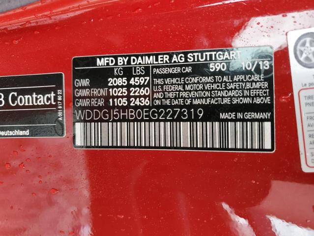 WDDGJ5HB0EG227319 Mercedes-Benz C 350