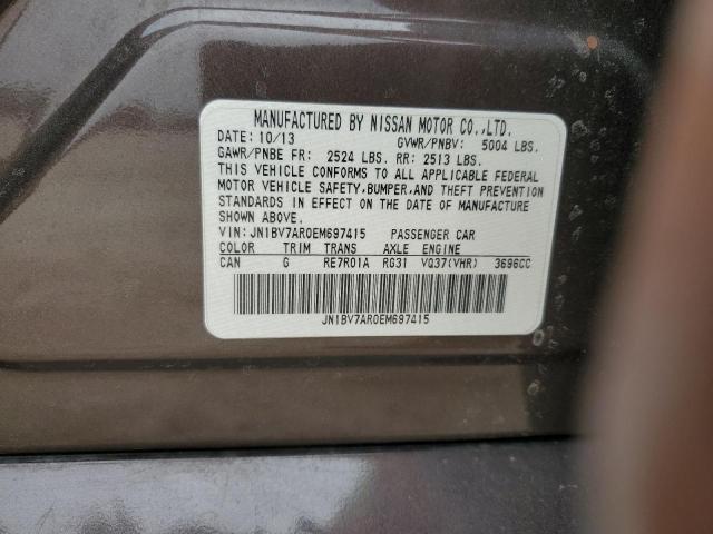 JN1BV7AR0EM697415 Infiniti Q50 BASE