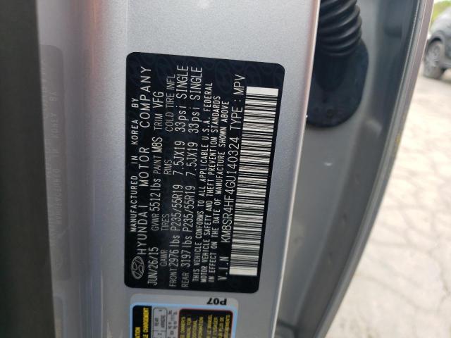 KM8SR4HF4GU140324 Hyundai Santa Fe Se Ultimate