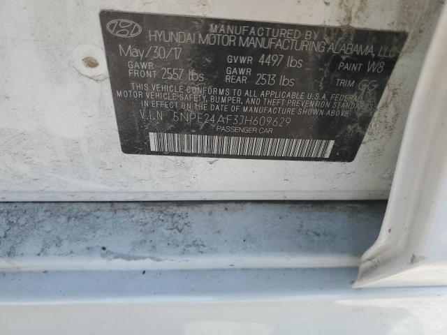 5NPE24AF3JH609629 Hyundai SONATA SE