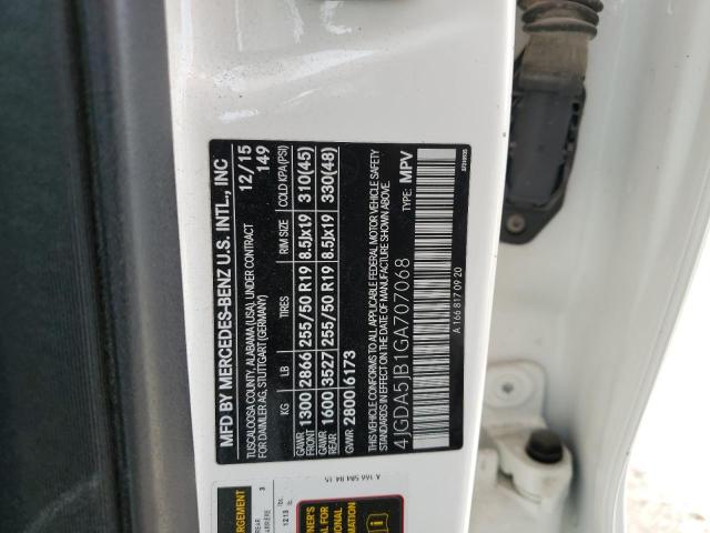 4JGDA5JB1GA707068 Mercedes-Benz GLE 350
