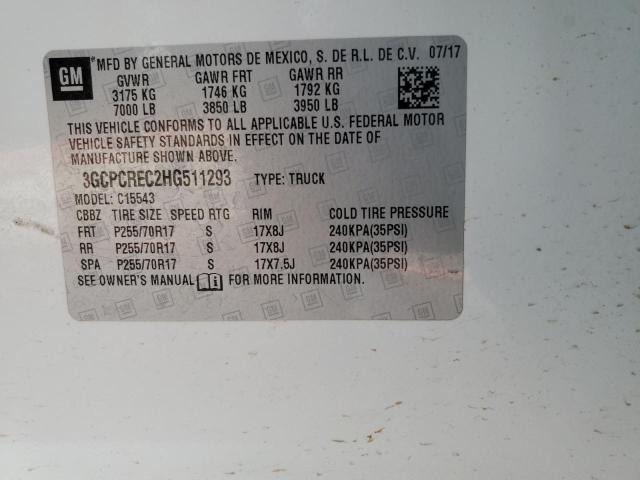 3GCPCREC2HG511293 Chevrolet Silverado