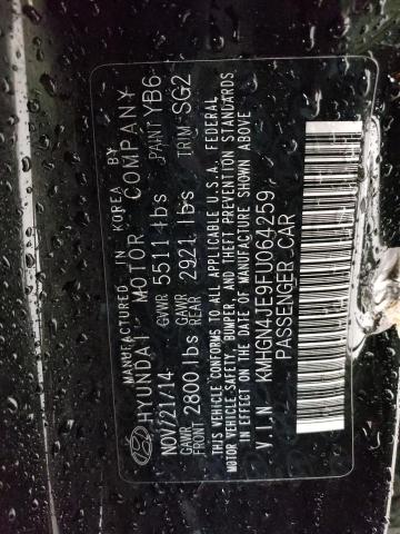 KMHGN4JE9FU064259 Hyundai Genesis 3.8l