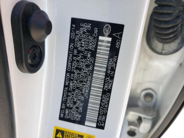 JTHKD5BH6E2186120 Lexus CT 200