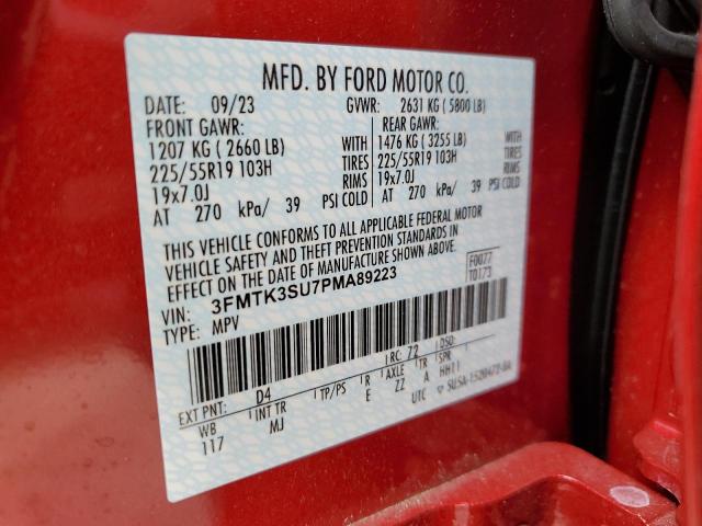 3FMTK3SU7PMA89223 Ford Mustang Mach-e Premium