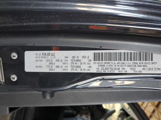 3C6JR6AT7GG194108 RAM 1500 St