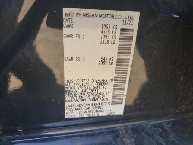 1N4BL4DV6NN304673 Nissan ALTIMA SV
