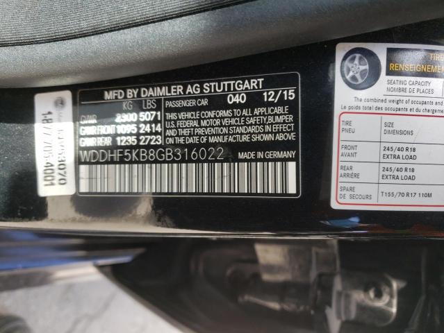 WDDHF5KB8GB316022 Mercedes-Benz E 350
