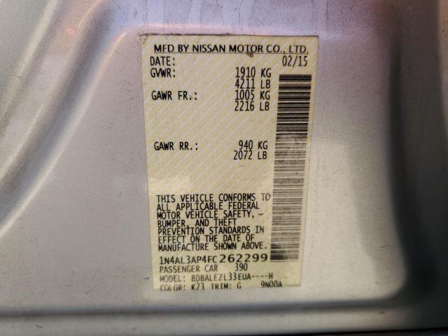 1N4AL3AP4FC262299 Nissan ALTIMA 2.5