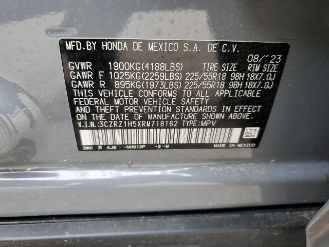 3CZRZ1H5XRM718162 Honda HR-V SPORT