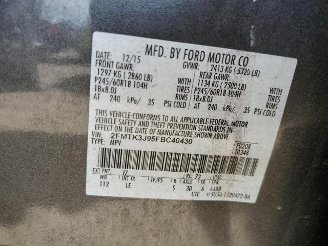 2FMTK3J95FBC40430 Ford EDGE SEL