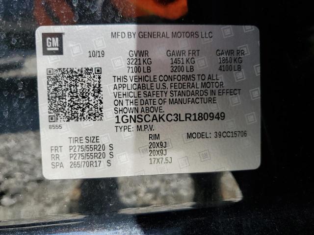 1GNSCAKC3LR180949 Chevrolet Tahoe C1500  Ls