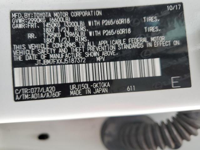 JTJBM7FXXJ5187372 Lexus GX 460