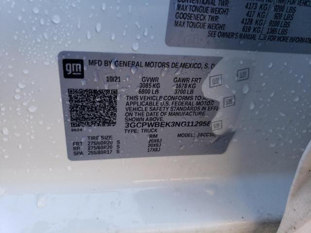 3GCPWBEK3NG112958 Chevrolet Silverado Ltd C1500 Custom