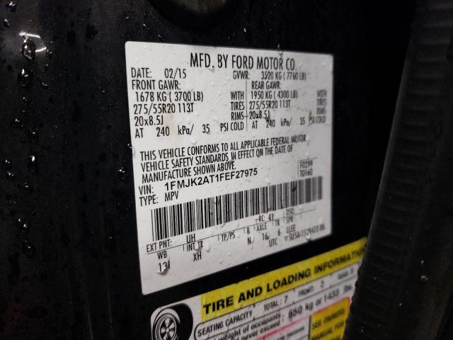 1FMJK2AT1FEF27975 Ford Expedition El Limited