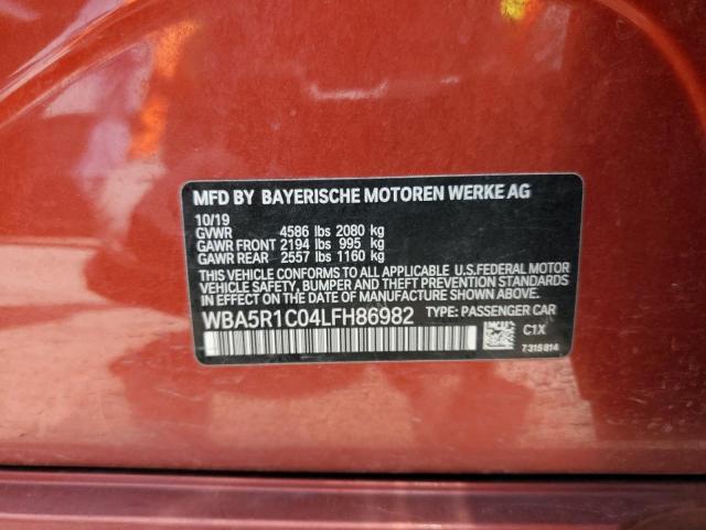 WBA5R1C04LFH86982 BMW 330I