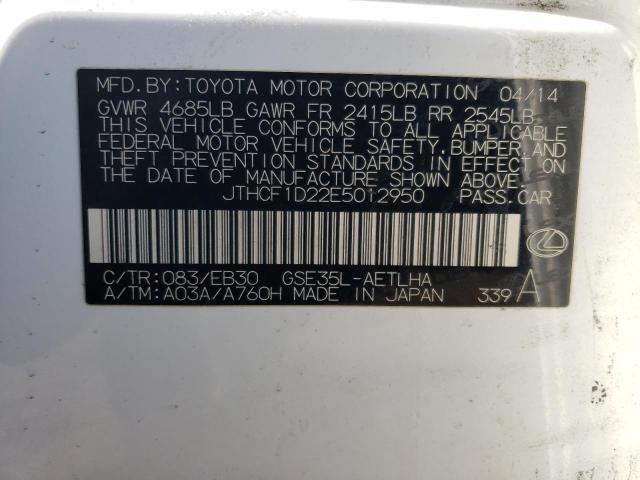 JTHCF1D22E5012950 Lexus IS 250
