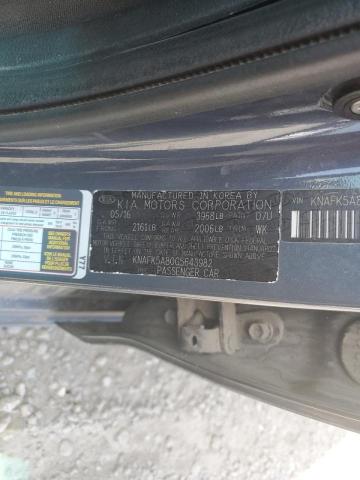 KNAFK5A80G5643982 KIA FORTE LX