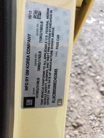 KL8CB6S99EC453845 Chevrolet SPARK LS
