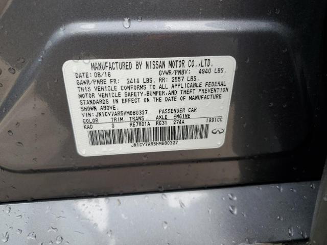JN1CV7AR5HM680327 Infiniti Q50 BASE