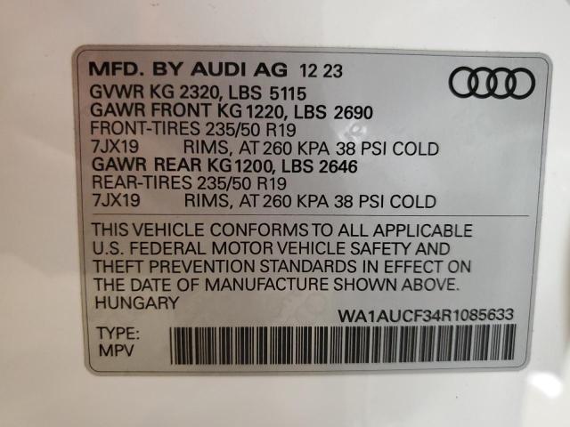 WA1AUCF34R1085633 Audi Q3 Premium 40