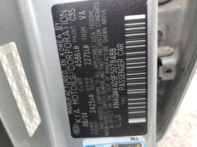 KNAGM4AD9F5078488 KIA OPTIMA HYBRID