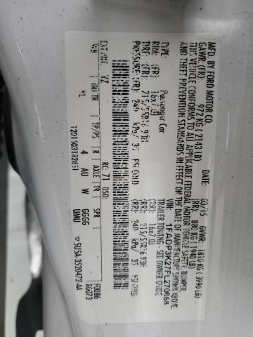 1FADP3K27FL270658 Ford FOCUS SE