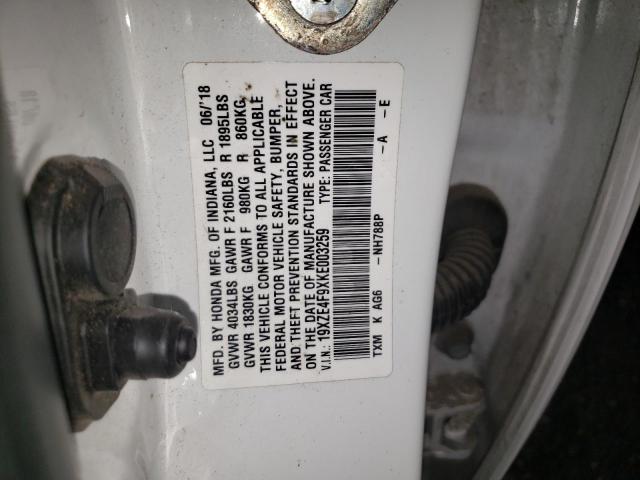 19XZE4F9XKE003259 Honda Insight Touring